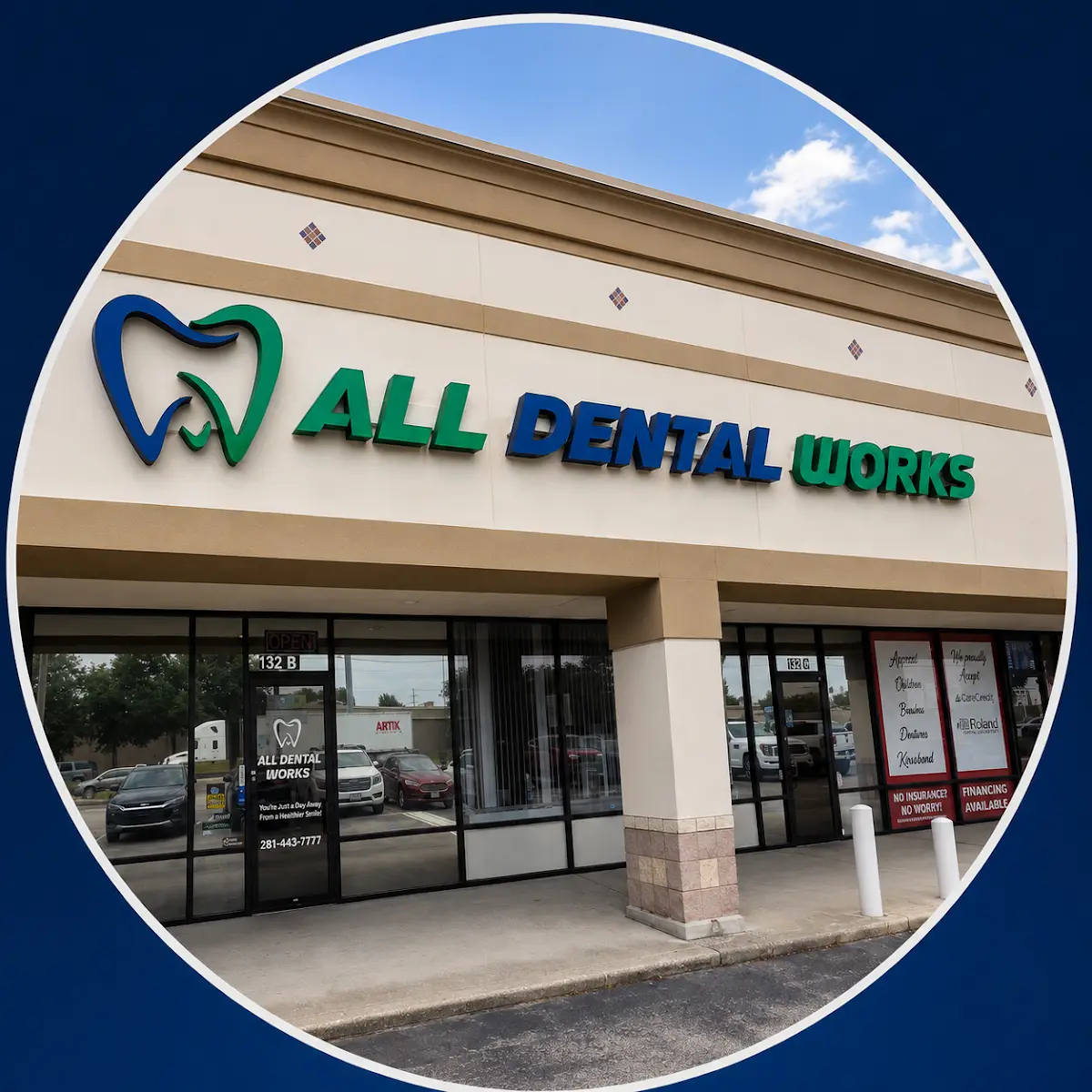 Reception at All Dental Works, North Houston, Houston