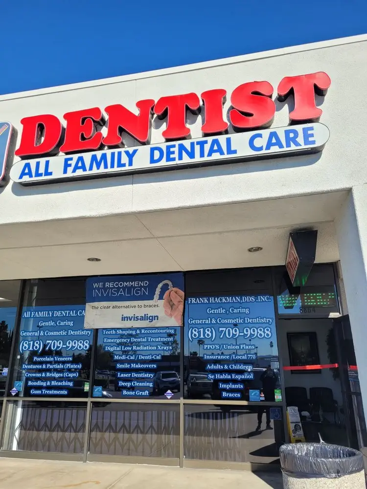 Reception at All Family Dental Care, Northridge, Northridge