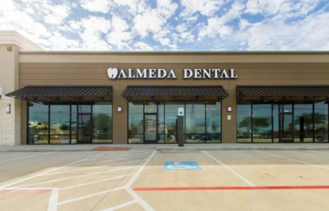 Reception at Almeda Dental, Hobby, Houston