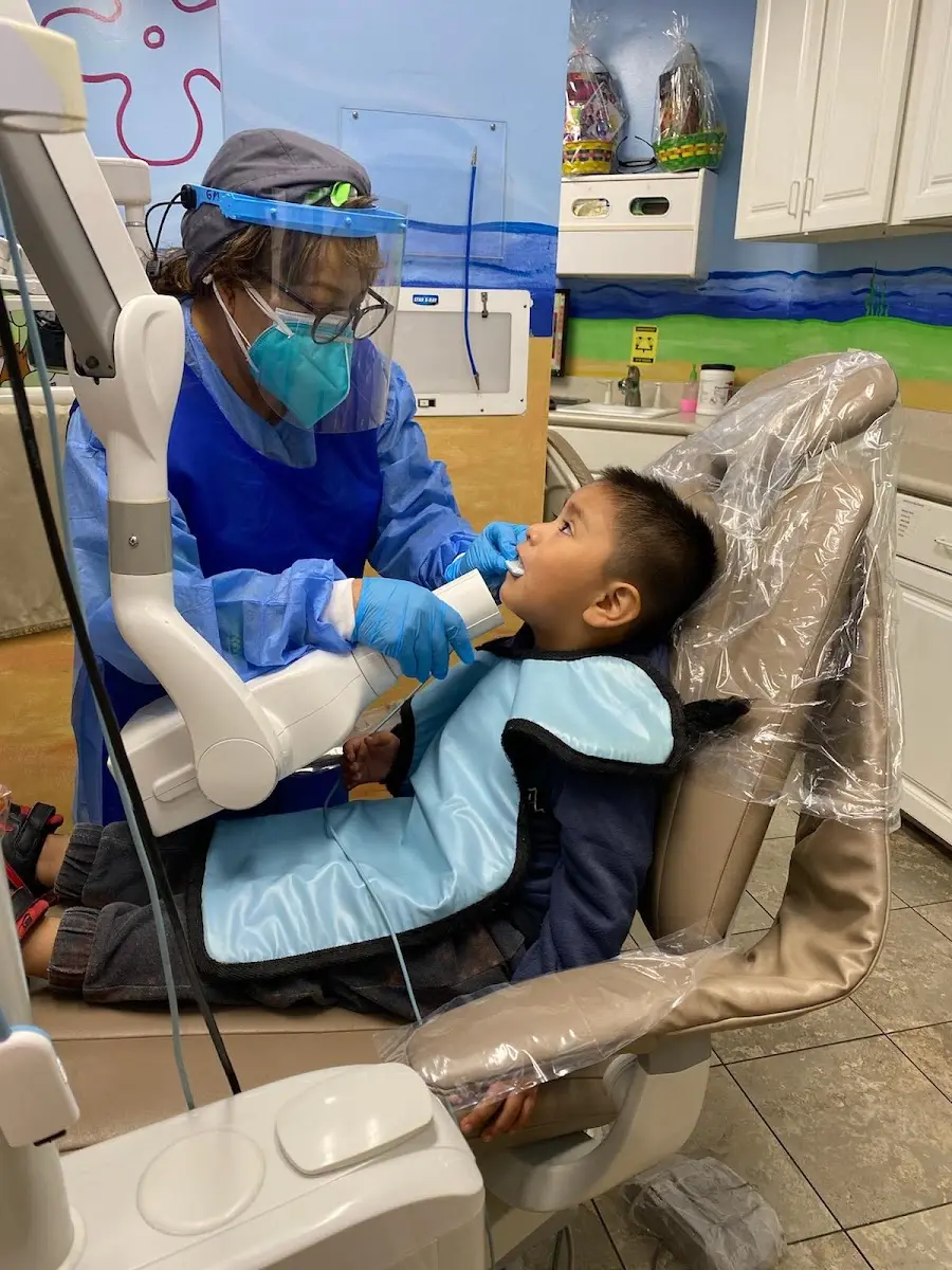Chairside at Alvarado Family Dental Center, Westlake, Los Angeles