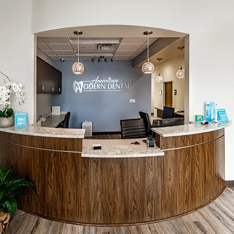 Waiting area at American Modern Dental - Clear Lake, Southeast Houston, Houston
