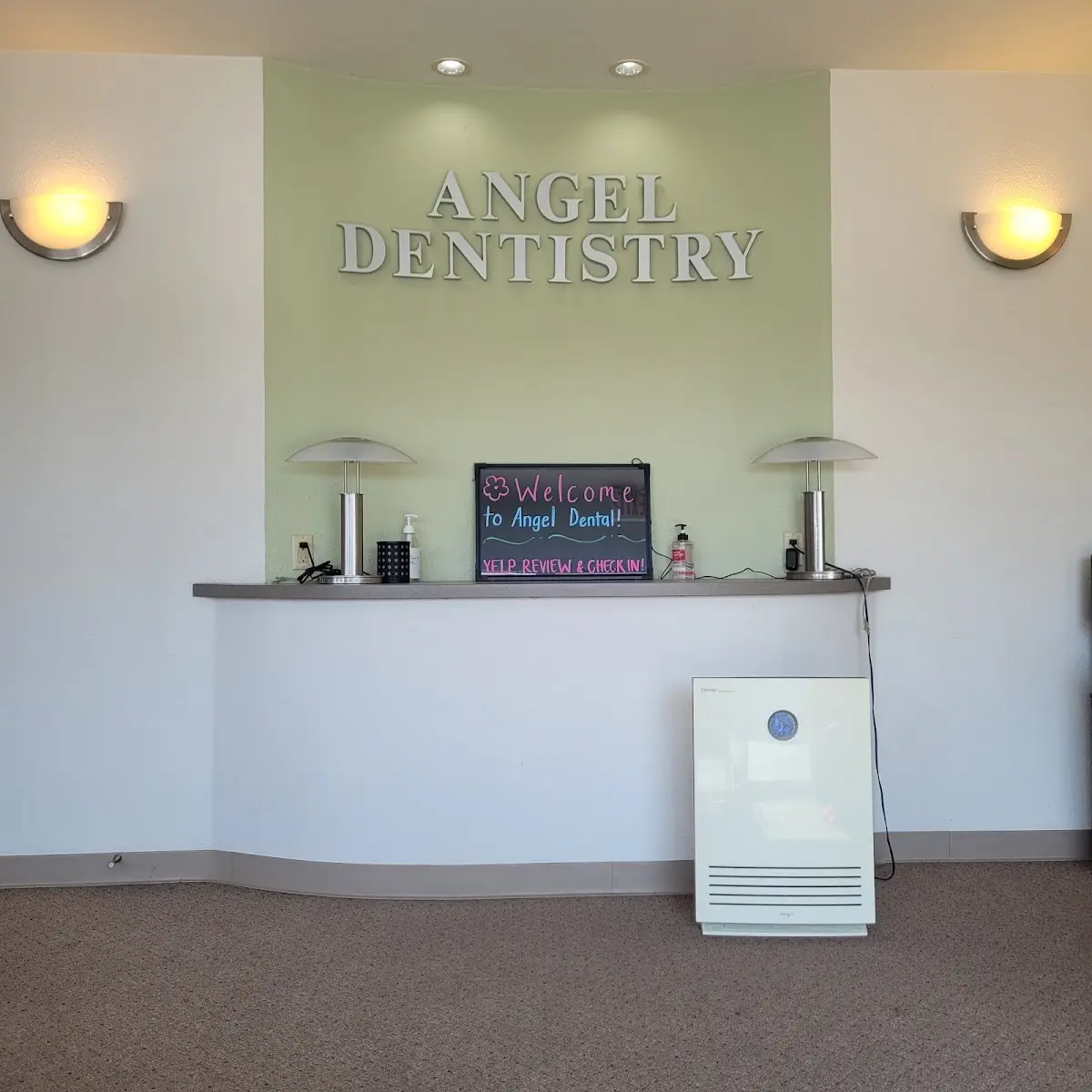 Reception at Angel Dental Group, Torrance, Torrance