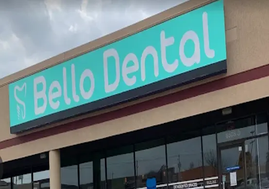 Reception at Bello Dental, Hobby, Houston