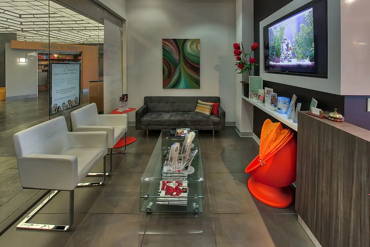 Reception at Brentwood Dentistry, Brentwood, Los Angeles