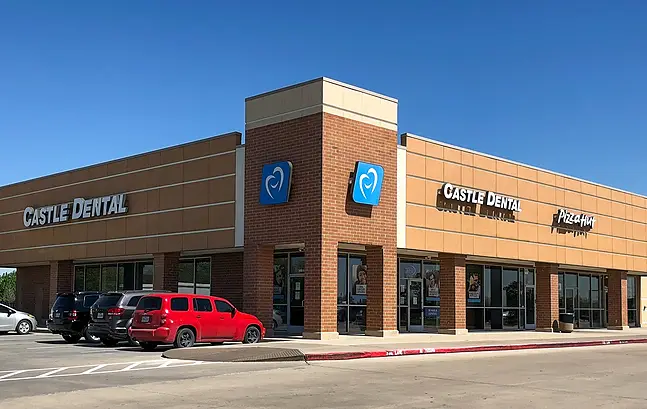 Front entrance of Castle Dental & Orthodontics - South Belt / Ellington, TX, Southeast Houston, Houston