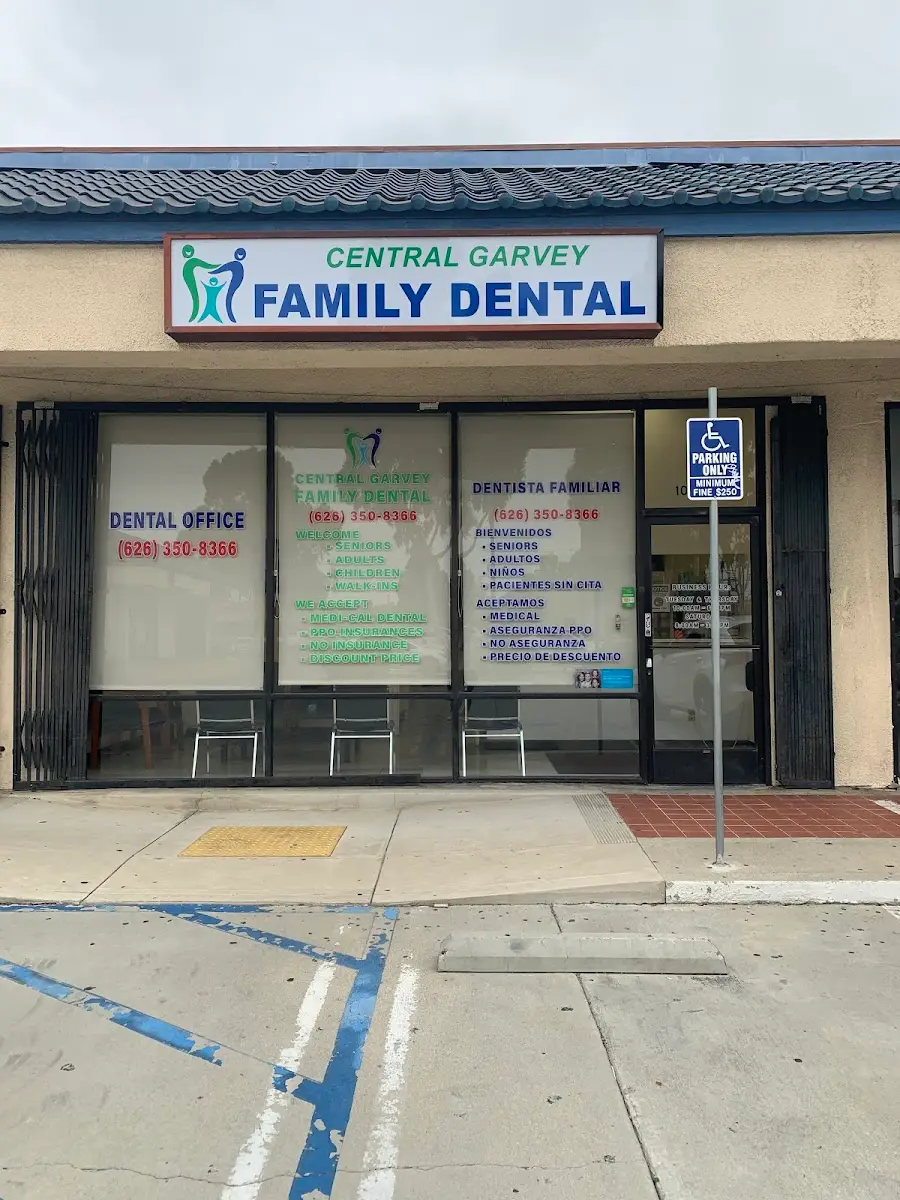 Front entrance of Central Garvey Family Dental, El Monte, El Monte