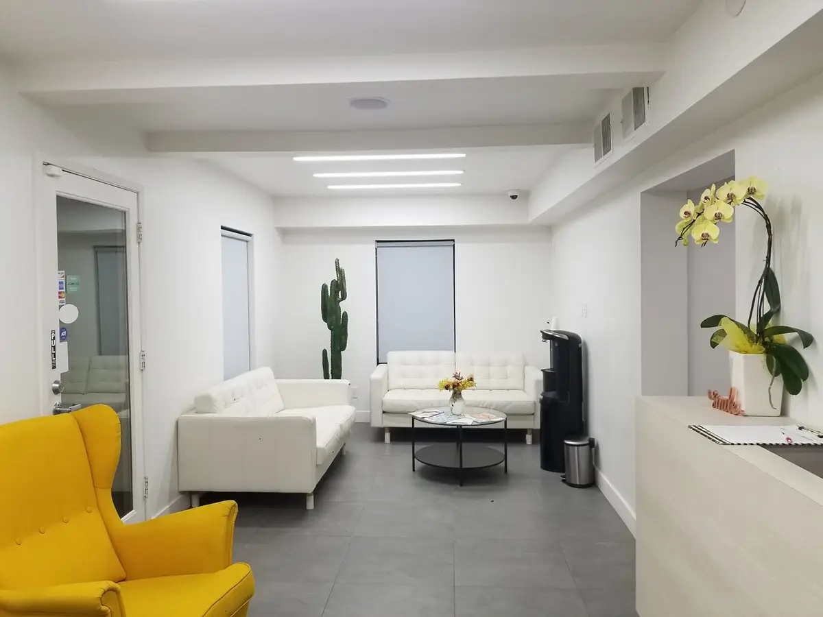 Waiting area at Culver Marina Dental Group, Culver City, Los Angeles
