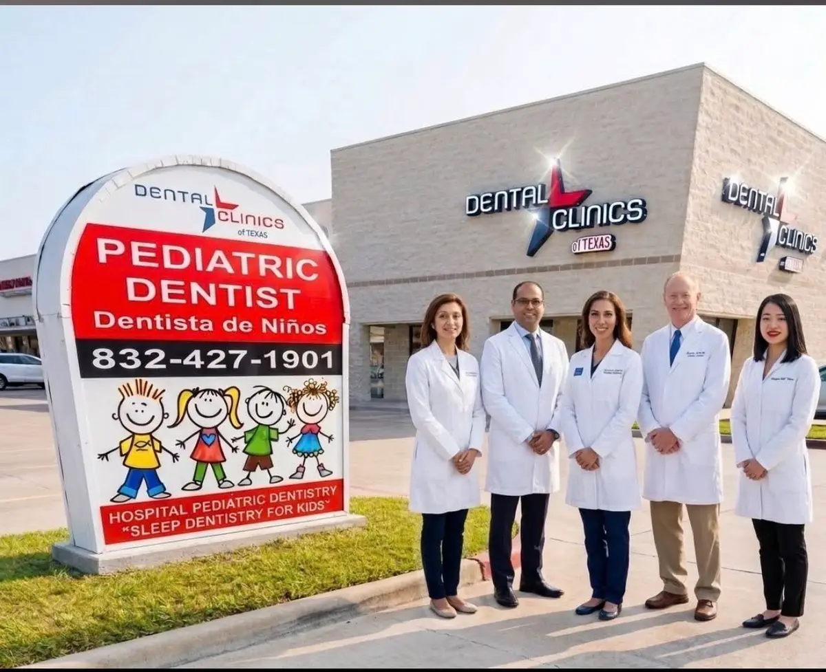 Front entrance of Dental Clinics of Texas, West Houston, Houston