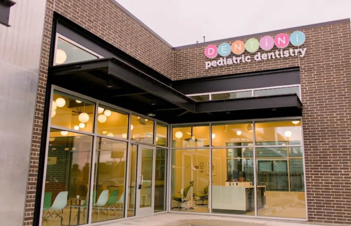 Front entrance of Dentini Pediatric Dentistry, Houston Heights, Houston