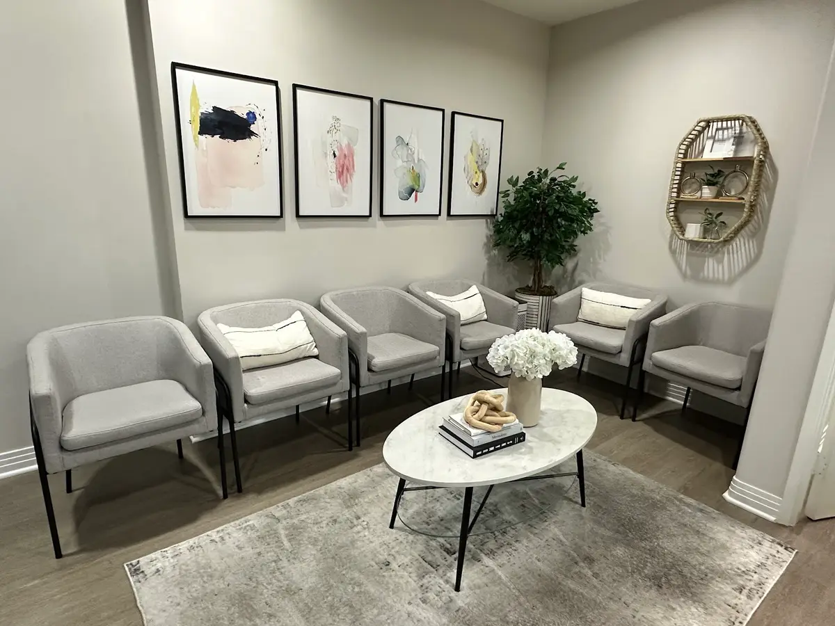 Waiting area at Dr. Joyce Family and Cosmetic Dentistry, Westwood, Los Angeles