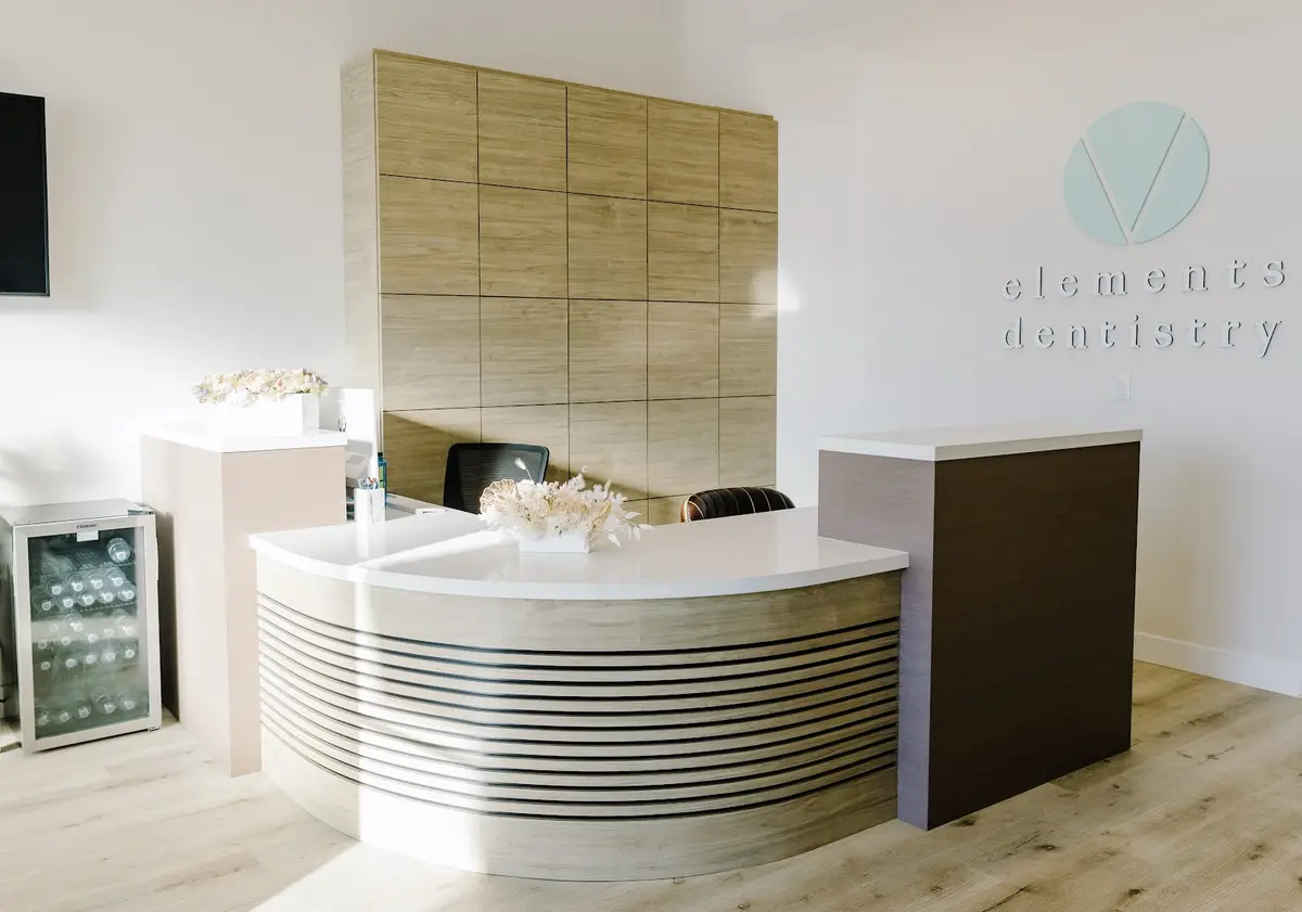 Front entrance of Elements Dentistry, Fountain Valley, Fountain Valley