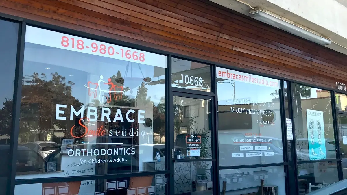 Front entrance of Embrace Smile Studio Orthodontics, Toluca Lake, Toluca Lake