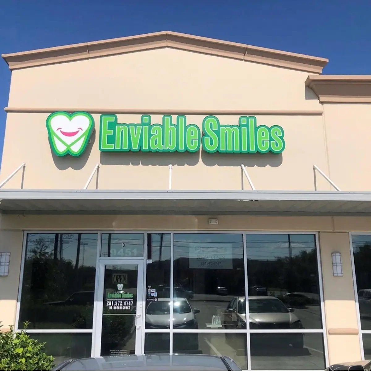 Waiting area at Enviable Smiles P.C, Hobby, Houston