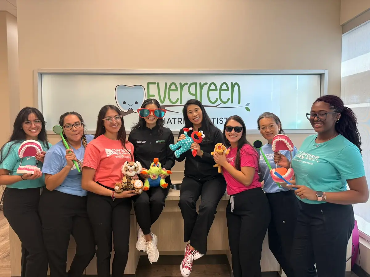 Front entrance of Evergreen Pediatric Dentistry, Briar Forest, Houston