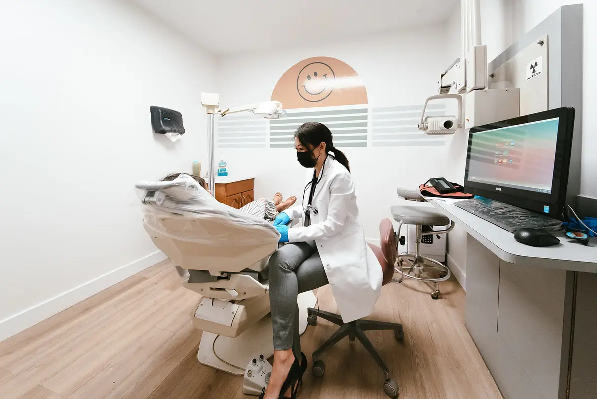 Waiting area at Flossy Dental Group, Harbor City, Harbor City
