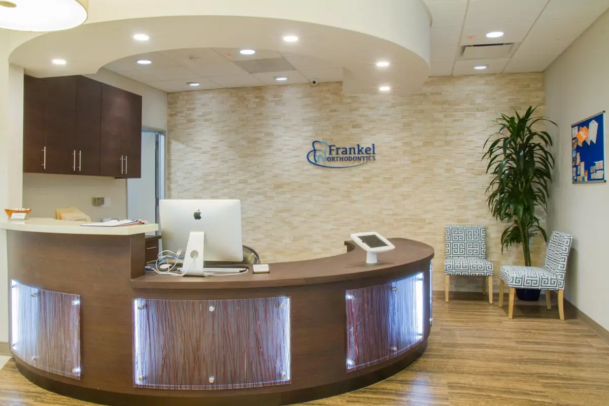 Reception at Frankel Orthodontics and Pediatric Dentistry, Fairfax, Los Angeles