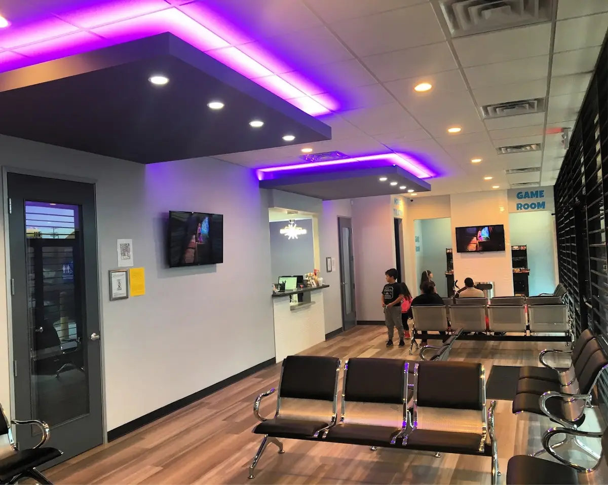 Waiting area at Fresca Dental, Pleasant Grove, Dallas