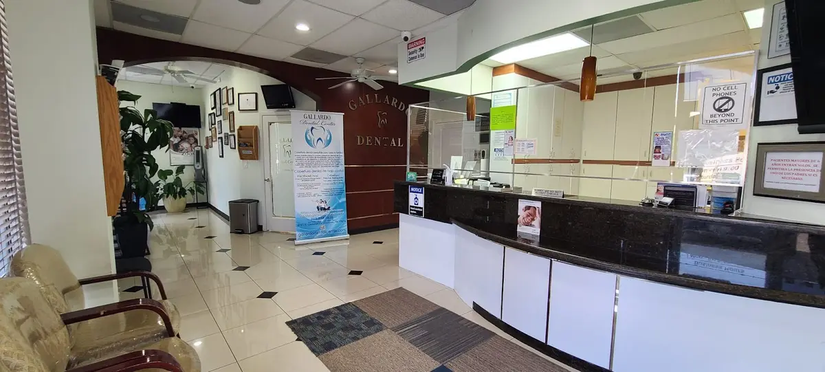 Waiting area at Gallardo Dental Center, Sharpstown, Houston