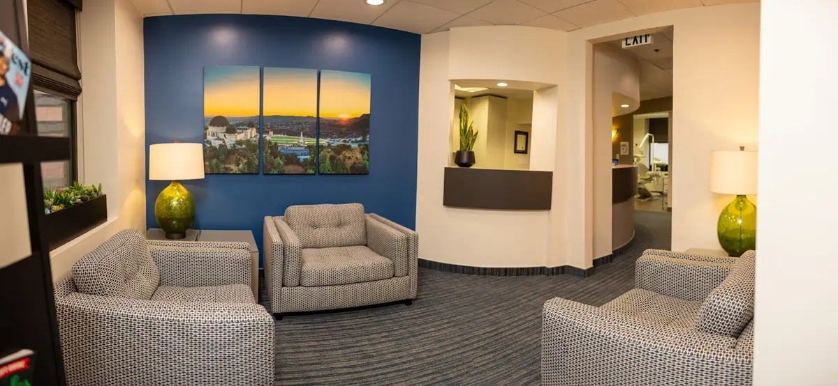 Reception at Geach Dental, Chinatown, Los Angeles