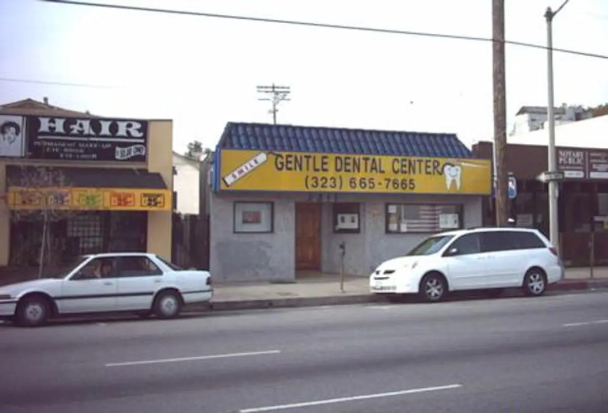 Front entrance of Gentle Dental Center, Atwater Village, Los Angeles