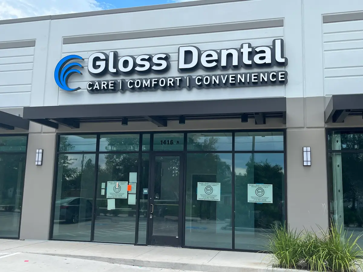 Treatment room at Gloss Dental - City Park, Southwest Houston, Houston