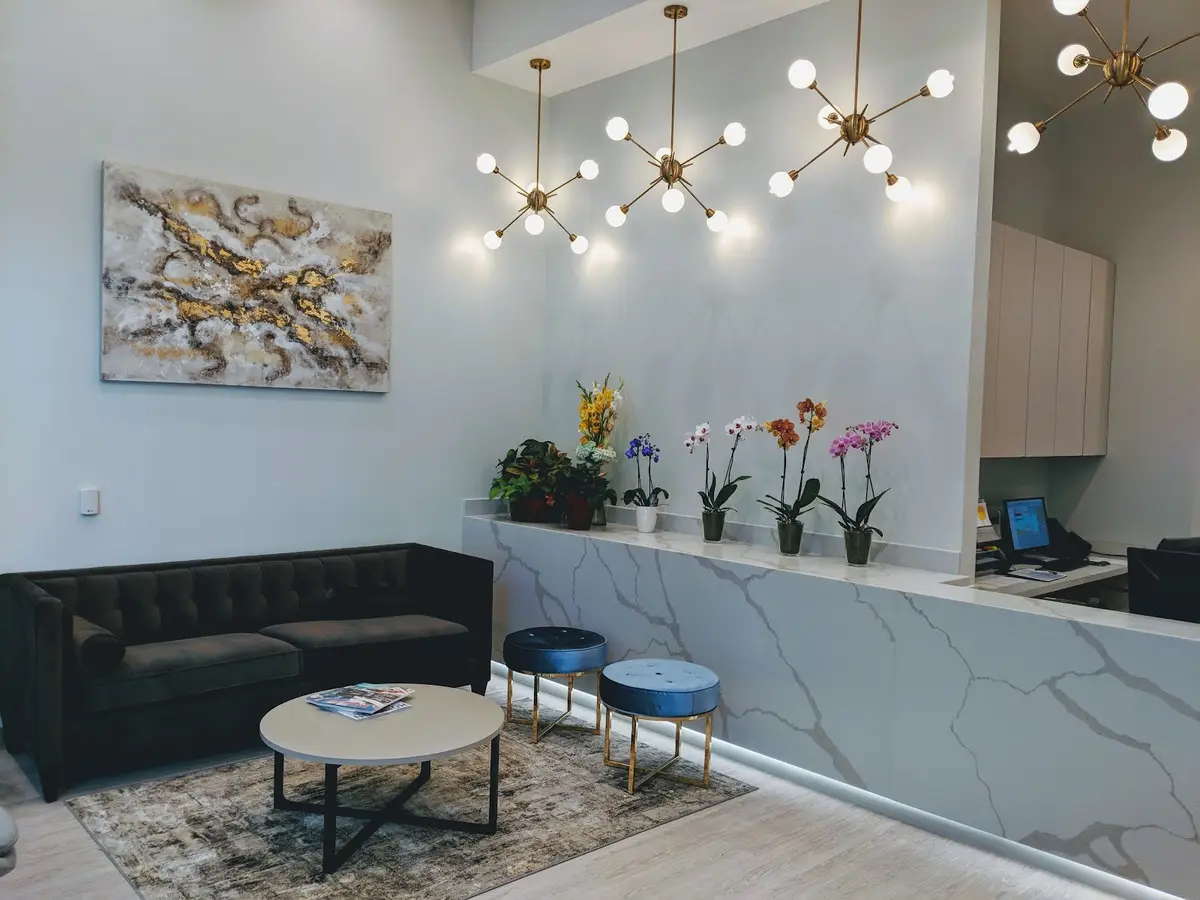 Waiting area at Grace Dental, Memorial, Houston