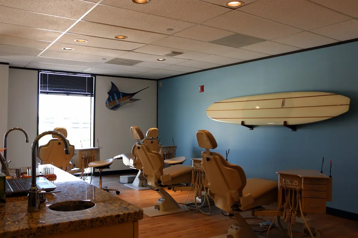 Treatment room at Hall Orthodontics & TMJ, Houston Heights, Houston