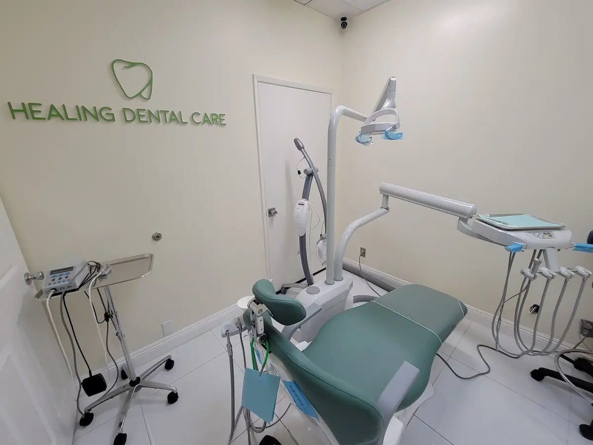 Waiting area at Healing Dental Care, Koreatown, Los Angeles