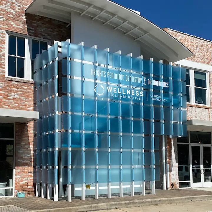 Front entrance of Heights Pediatric Dentistry and Orthodontics, Houston Heights, Houston