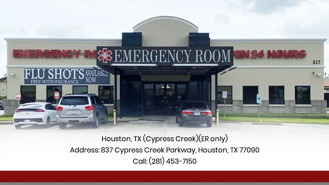 Treatment room at Houston Medical ER, North Houston, Houston