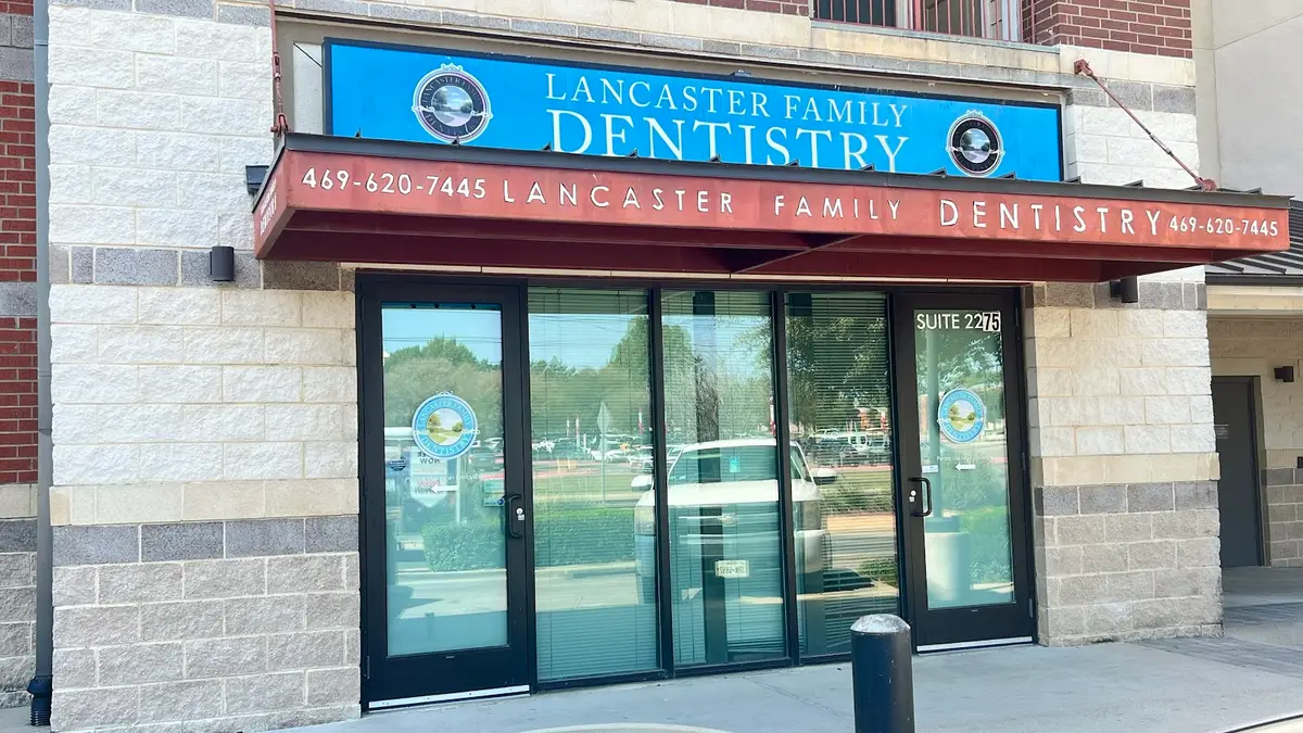 Waiting area at Lancaster Family Dentistry, Oak Cliff, Dallas