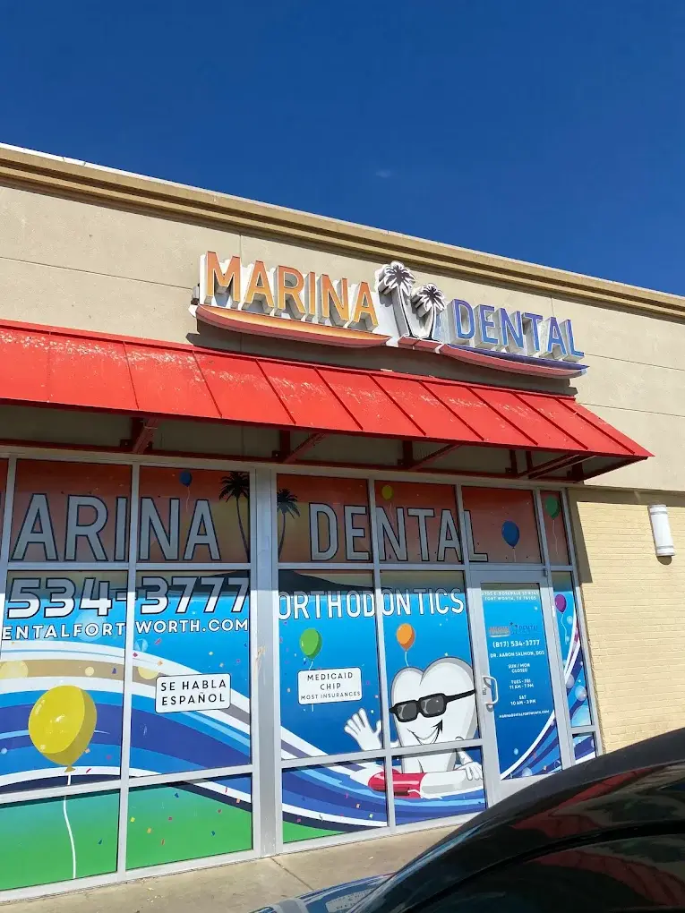Front entrance of Marina Dental & Orthodontics, East Fort Worth, Fort Worth
