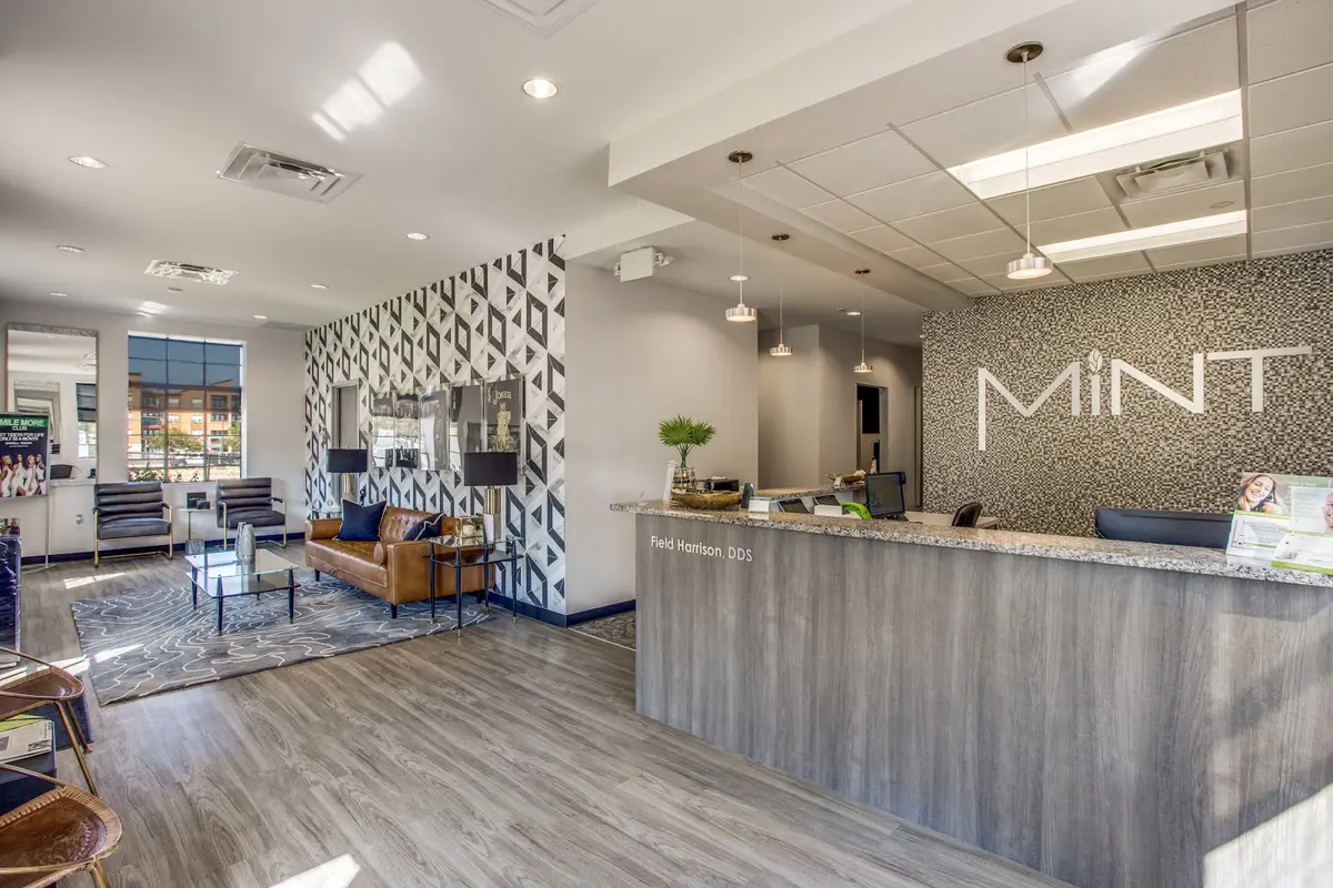 Reception at MINT dentistry | White Rock, Casa View, Dallas