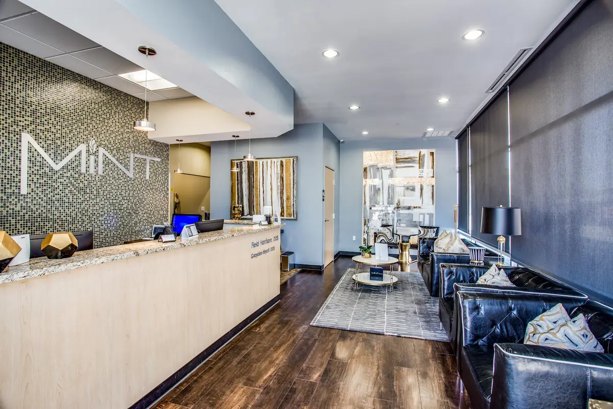Reception at MINT dentistry, Ridglea, Fort Worth