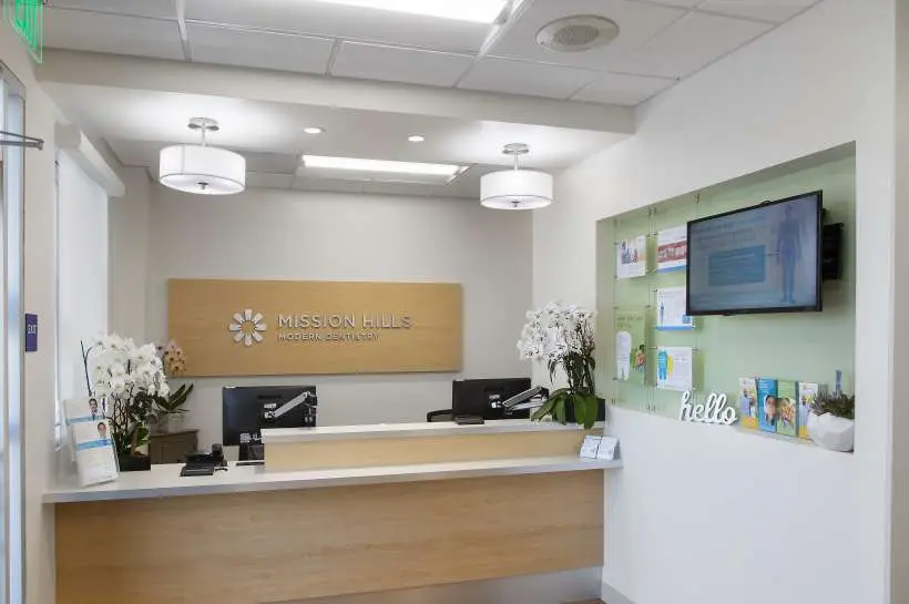 Treatment room at Mission Hills Modern Dentistry, North Hills, North Hills