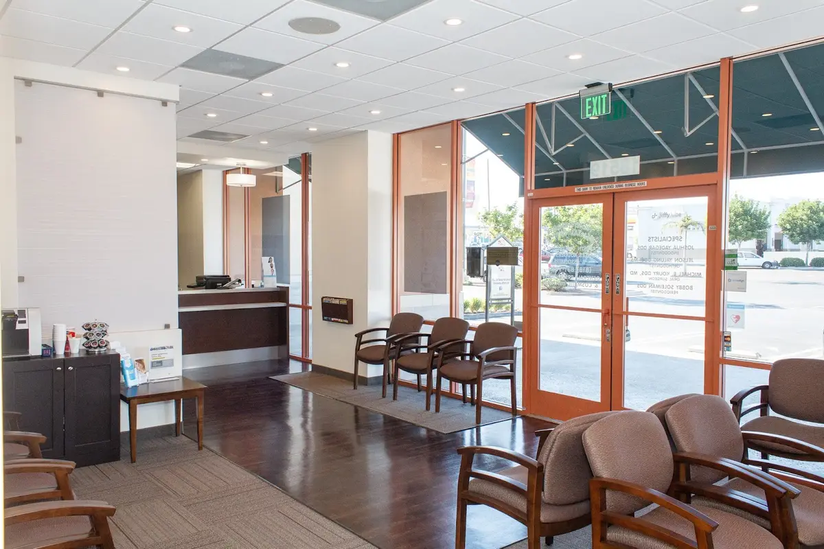 Waiting area at Northridge Dental Office and Orthodontics, Northridge, Northridge