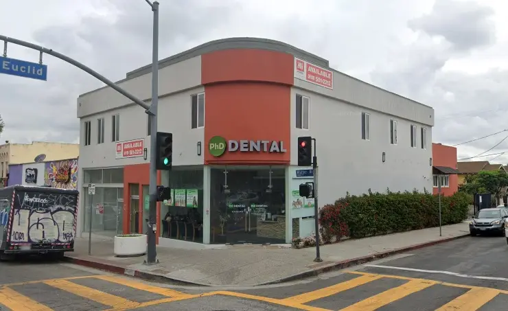 Waiting area at PhD Dental, Downtown LA, Los Angeles