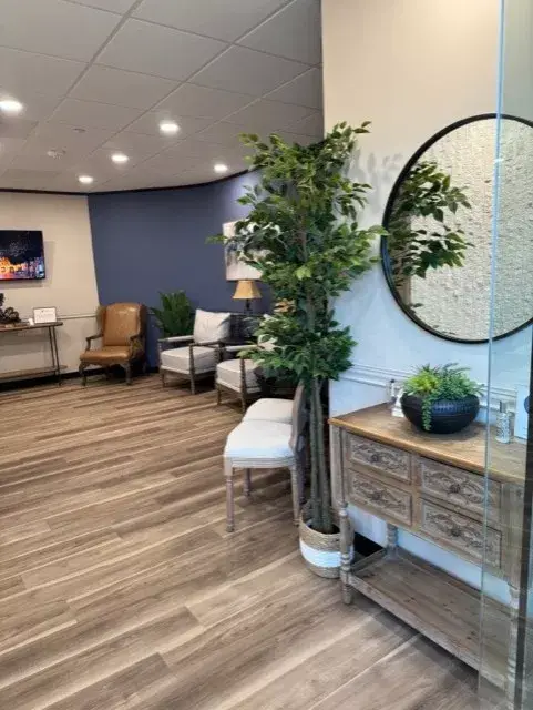 Waiting area at Plum Dental Associates, Energy Corridor, Houston