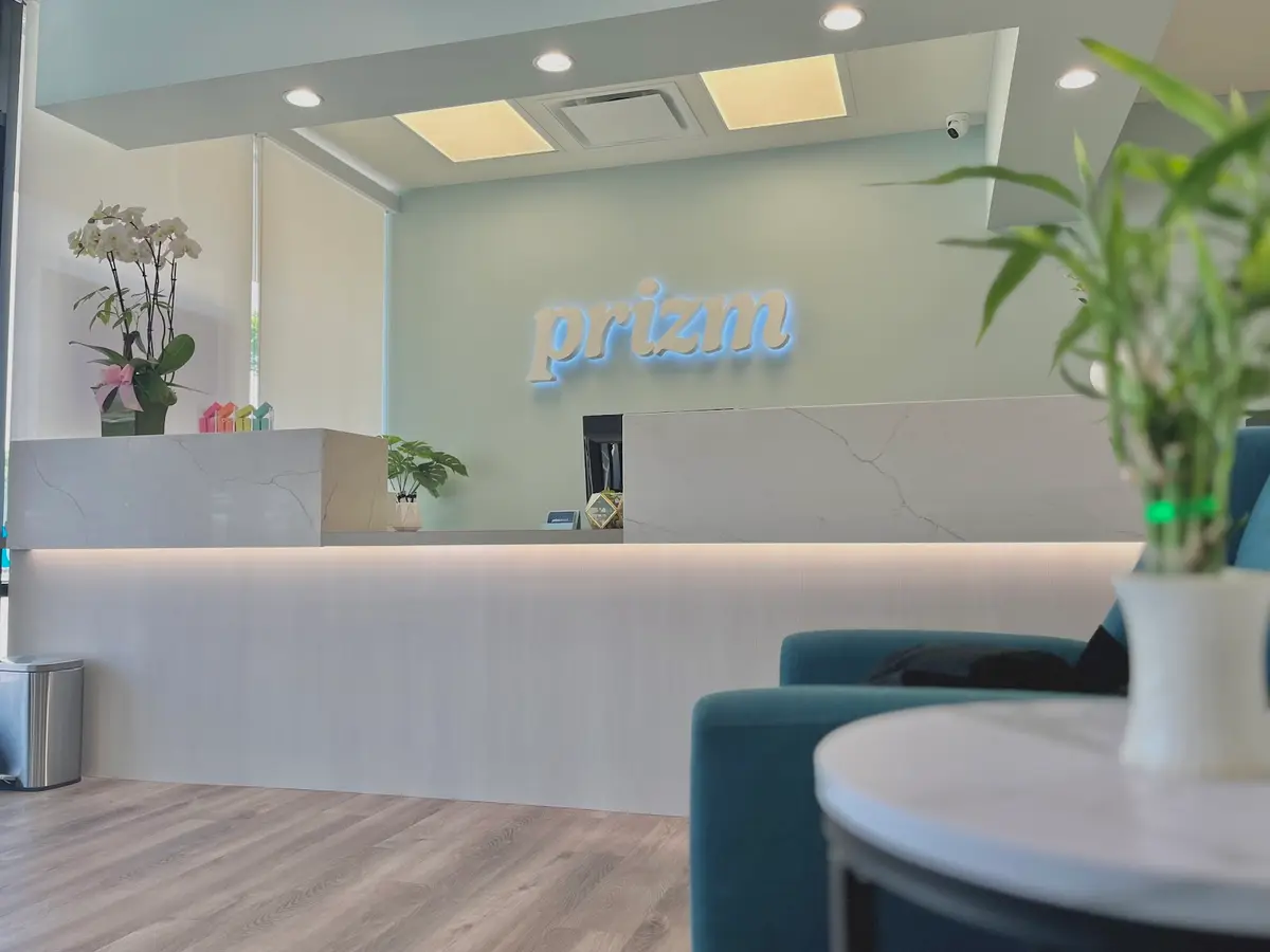 Reception at Prizm Dental, La Verne, La Verne