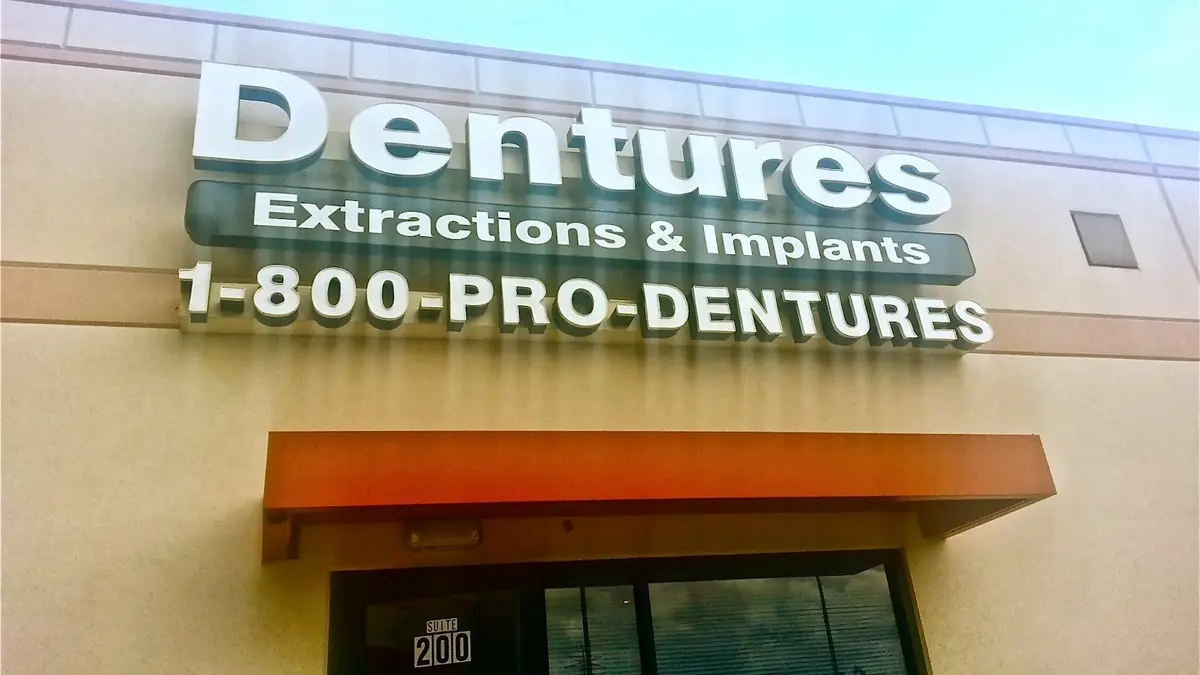 Front entrance of Pro Dentures, Willowbrook, Houston