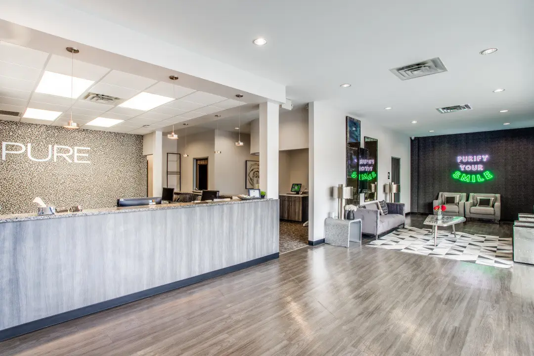 Reception at PURE Oral Surgery | Dallas, Love Field, Dallas