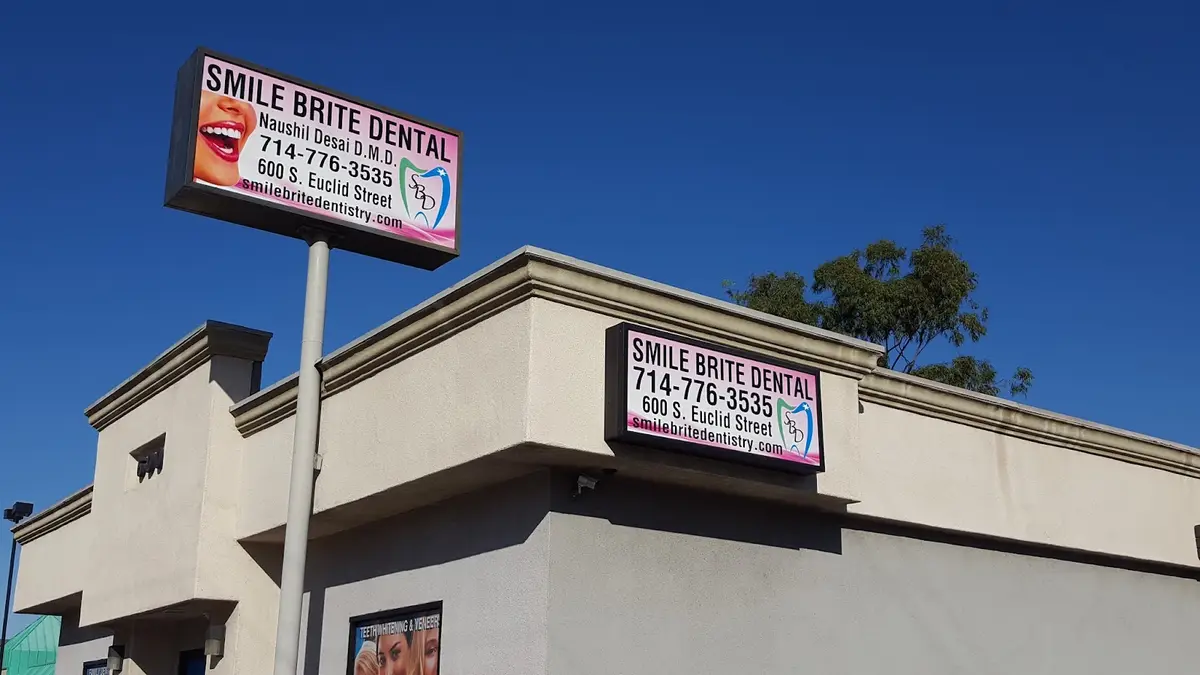 Front entrance of Smile Brite Dental, Anaheim, Anaheim