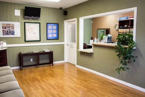 Waiting area at Smile LA Dental, Leimert Park, Los Angeles
