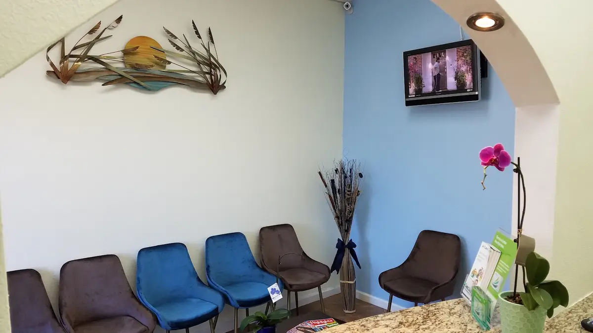 Treatment room at Smileywood Dental Office, Silver Lake, Los Angeles