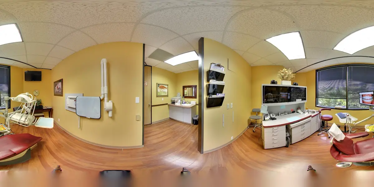 Treatment room at Steven Wolfson, DDS, Timbergrove, Houston