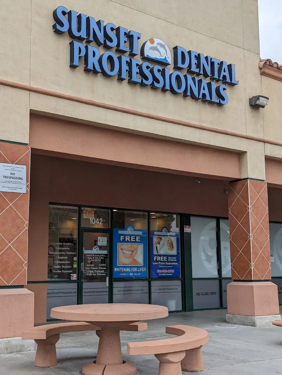 Front entrance of Sunset Dental Professionals, West Covina, West Covina