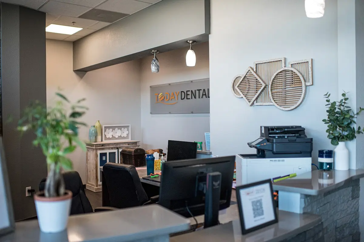 Reception at Today Dental, Heritage, Fort Worth