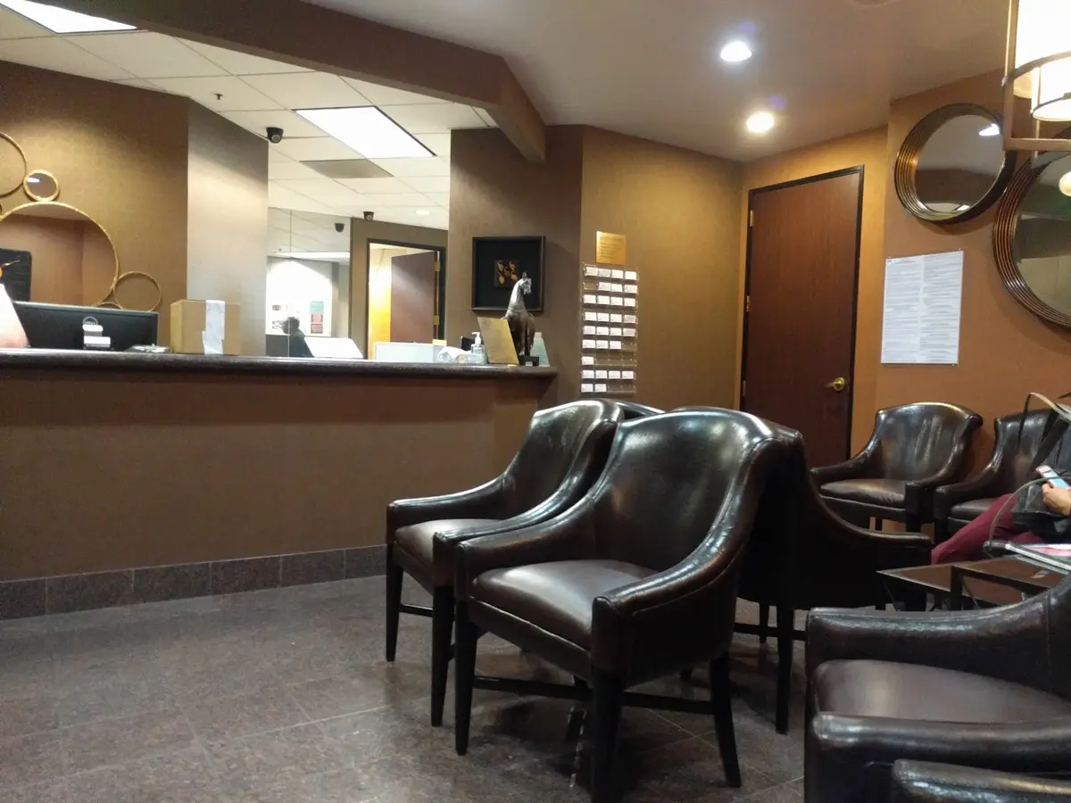 Reception at UCLA Faculty Group Dental Practice, Westwood, Los Angeles