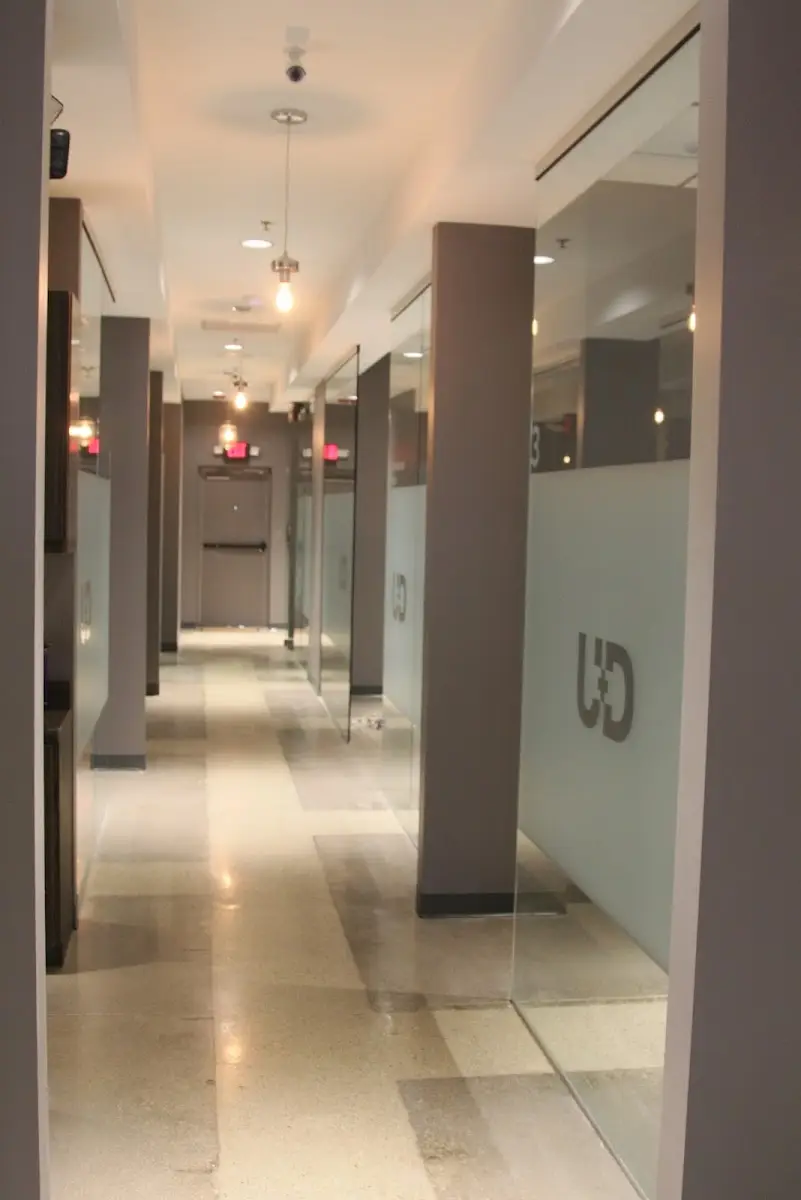 Front entrance of United Dental Group, Medical District, Dallas