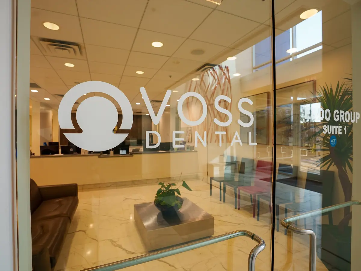 Front entrance of Voss Dental, Mid West, Houston